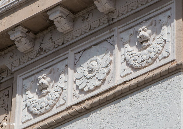 ornate facade Veterans War Memorial Building